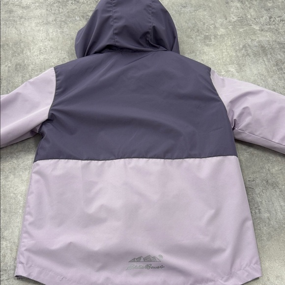 Eddie Bauer Kids' Lavender and Pink Raincoat. Size 10/12 - Picture 6 of 7